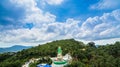 new pagoda on hilltop at Patong beach Royalty Free Stock Photo