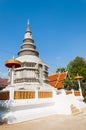 The new pagoda structure in thailand Royalty Free Stock Photo