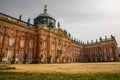 New Palace (Neues Palais) facade in Potsdam, Germany, Sans Souci park