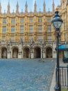 The New Palace Yard of the Westminster Palace and the Houses of Parliament, London, UK.