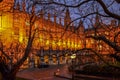 New Palace Yard Of Westminster Palace At Night Time