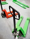 Pallet jacks Royalty Free Stock Photo