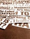 New paper headlines Royalty Free Stock Photo