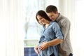 New parents enjoying pregnancy Royalty Free Stock Photo