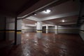 New Parking garage interior, industrial building, Royalty Free Stock Photo