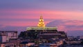 New parliament or Sappaya Saphasathan building during sunset in Bangkok