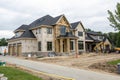 New partially built upscale home construction in Lexington, MI Royalty Free Stock Photo