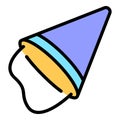 New party hat icon vector flat Royalty Free Stock Photo
