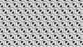 Geometric black and white pattern featuring interlocking shapes Royalty Free Stock Photo