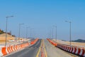 New paved road in construction site Royalty Free Stock Photo