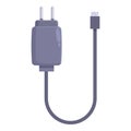 New phone charger icon cartoon vector. Plug adapter Royalty Free Stock Photo