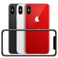 New phone front frame and red, white, black back sides vector on white background Royalty Free Stock Photo