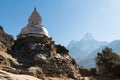 New photo of nature, unique small building near mountains, Nepal