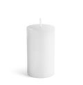 New pillar wax candle on background Royalty Free Stock Photo