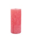 New pillar wax candle on white background Royalty Free Stock Photo