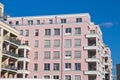 New pink townhouse Royalty Free Stock Photo