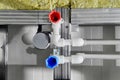 New plastic pipes for water supply and sewerage in house Royalty Free Stock Photo