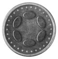 New Polkadot Grunge Silver Token