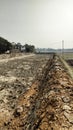 A new pond dogged by people in the countryside of the north-eastern india