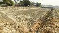 A new pond dogged by people in the countryside of the north-eastern india