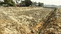 A new pond dogged by people in the countryside of the north-eastern india