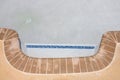 New pool filling with water Royalty Free Stock Photo