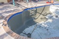 New pool gray cement bond coat