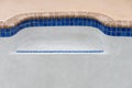 New pool remodel detail bench seat Royalty Free Stock Photo