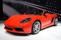 New 2017 Porsche 718 Boxster S sports car Royalty Free Stock Photo