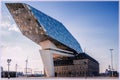 The new port building in Antwerp, Belgium by architect Zaha Hadid