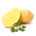 New potato and green parsley Royalty Free Stock Photo