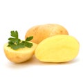 New potato and green parsley Royalty Free Stock Photo