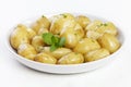 New Potatoes with Butter Parsley and Mint Royalty Free Stock Photo