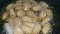 New potatoes fried in oil - 960 fps