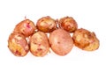 New potatoes on the white background Royalty Free Stock Photo