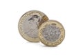 British money, coin and two pound coin