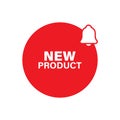 New product label badge sticker icon set. Royalty Free Stock Photo