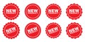 New product label badge sticker icon set Royalty Free Stock Photo