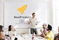 New Product Launch Marketing Commercial Innovation Concept Royalty Free Stock Photo