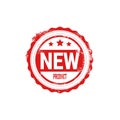 New Product Stamp Red Ink Badge Isolated Sticker Icon Royalty Free Stock Photo