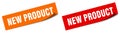 new product sticker. new product sign set. Royalty Free Stock Photo