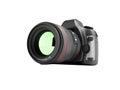 New professional zoom camera 3d render on white background no shadow