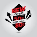 New promotion black friday from 50% to 80% off