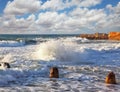 New Quay in Tel Aviv, sunset, Royalty Free Stock Photo