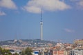 New Radio Tower at Istanbul Camlica Hill is Under Construction