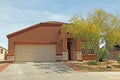 Ranch Stucco Home in Tucson, Arizona Royalty Free Stock Photo