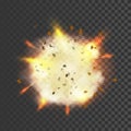 New realistic explosion symbol