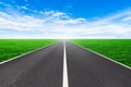 Empty asphalt street road to infinity highway. Royalty Free Stock Photo