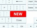 New red keyboard button Royalty Free Stock Photo