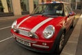 New Red Mini Cooper Royalty Free Stock Photo